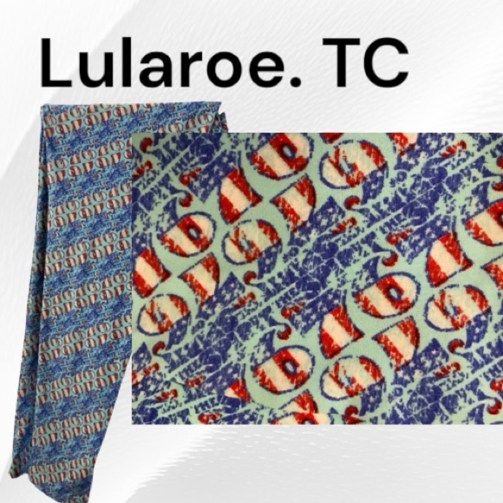 Lularoe Spirit of 76 Leggings Size TC NWOT (reg size 12-18) MSRP $25